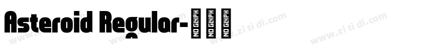 Asteroid Regular字体转换